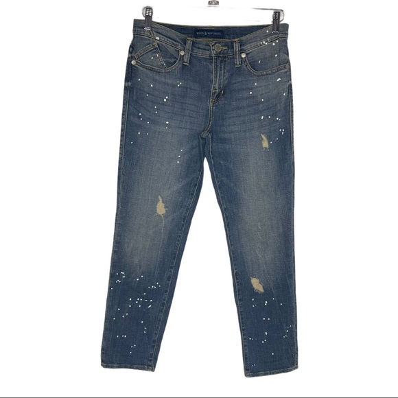ROCK & REPUBLIC Indee Denim Crop Jeans 6 NWOT - Picture 2 of 8